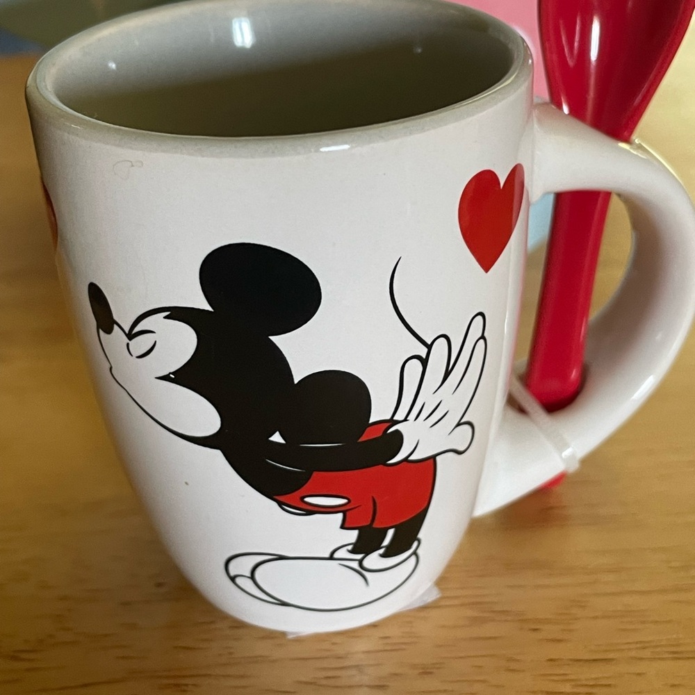 Disney Mickey Mouse Mug - White, Black, and Red